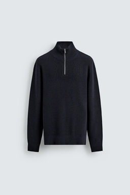 WOOL BLEND ZIP-UP JUMPER - Zara фото 7