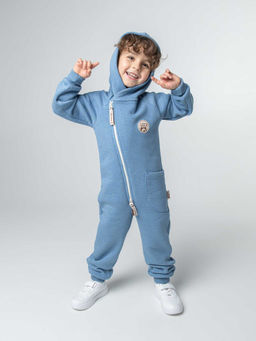 Комбинезон косуха с капюшоном Голубика утепленный - Bungly фото 2