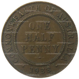 1/2 пенни 1938 года Австралия