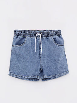 Beli Lastikli Basic Pamuklu K?z ?ocuk Jean ?ort