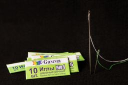 Иглы для шитья ручные Gamma NIR-01 № 1 швейные в конверте 10 шт