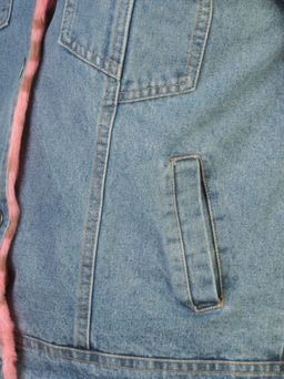 000 BLUE/CRIMSON Куртка джинсовая с плюшем Misifeer - Fashion фото 4