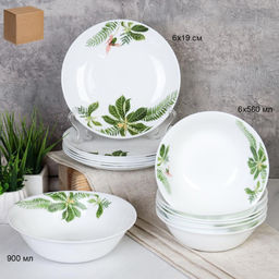 Столовый набор 13 предметов / GRAY-13/7578 (6750) /уп 2/ Тропики