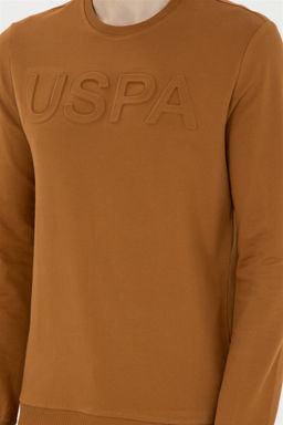 U. S. Polo Assn / Мужской базовый свитшот кокосового цвета - U.s. polo assn фото 6