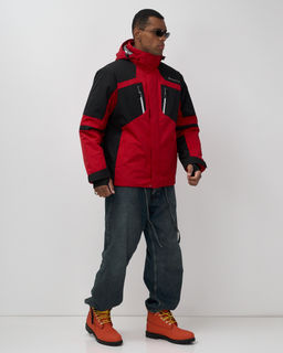 Горнолыжная куртка мужская зимняя красного цвета 7613Kr - Mtforce фото 3