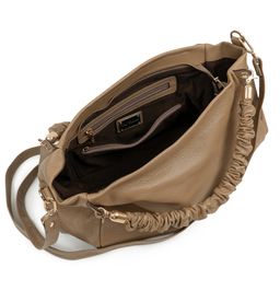 Сумка женская Sefaro Tony Bellucci TT-0658-9B из телячьей кожи бежевая 36×29×15 см  фото 3