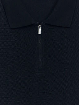 Футболка поло на молнии / Zarina  фото 3