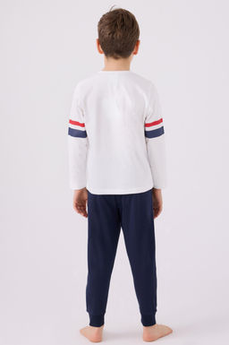 Кремовый пижамный комплект для мальчика Неожиданная скидка в корзине - U.s. polo assn фото 4