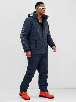 Горнолыжный костюм мужской зимний темно-серого цвета 394TC - Leifensh фото 9