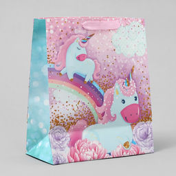 Цена за 2 шт. Пакет подарочный ламинированный, упаковка, «Розовые мечты», ML 23 х 27 х 11.5 см