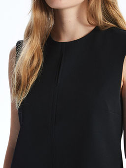 Kad?n Bisiklet Yaka D?z Elbise