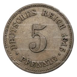 5 пфеннигов 1915 года Е Германия