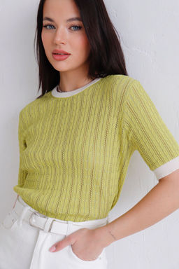12028 Топ вязаный лайм - Martichelli фото 3