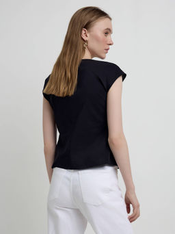 CONTE Блуза с вышивкой ришелье LBL 2336 black black