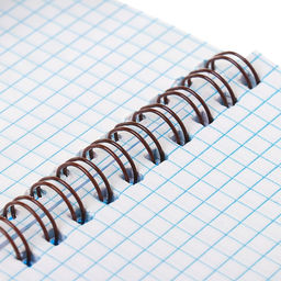 Блокнот А6, 80 листов в клетку на гребне Calligrata, пластиковая обложка, синий  фото 4