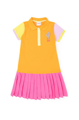 K_z _ocuk Turuncu _rme Elbise