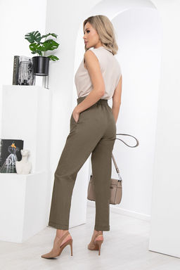 Брюки Модный вояж (хаки) Б5854 - Lt collection фото 11