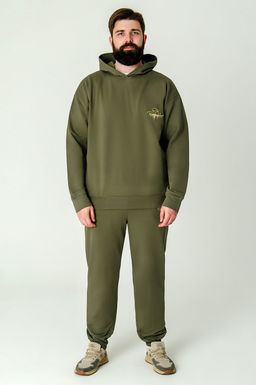 Арт. 63190 Костюм  с брюками мужской 50-58 (5 шт) Цвет:хаки