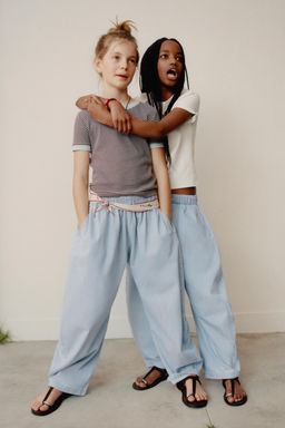 JEANS BALLOON FLUIDO / Azul claro
