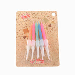 Цена за 10 шт. Свечи для торта Неон, 10 шт, МИКС, 5 см - Страна карнавалия фото 10