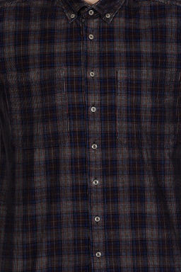 U. S. Polo Assn Мужская рубашка в клетку антрацитового цвета - U.s. polo assn фото 12