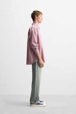 LIGHTWEIGHT CHECK SHIRT - Zara фото 4