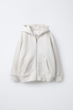 SUDADERA CREMALLERA B?SICA / Crudo - Zara фото 3