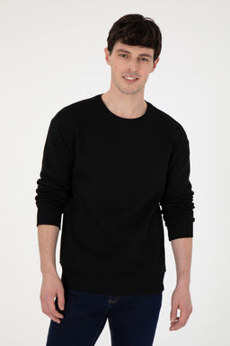 Мужской черный свитшот Неожиданная скидка в корзине