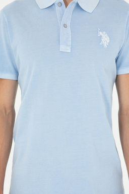 Мужская голубая базовая футболка Неожиданная скидка в корзине - U.s. polo assn фото 6