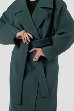 01-12216 Пальто женское демисезонное (пояс) - El podio фото 13