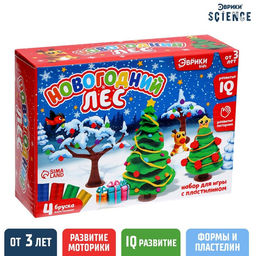 Набор для игры с пластилином Новогодний лес - Эврики фото 10