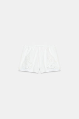 SHORTS BORDADOS / Blanco - Zara фото 5