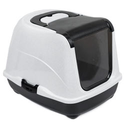 Туалет закрытый с дверцей, совок в комплекте, 50*38*h37см, черный 99ред99 2930черн-мрамор 2930черн-мрамор