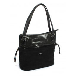 Сумка женская иск/кожа+нат/замша GT-MAQ 63109GY, 1отд+карм/пер, черный SALE 202555 - Adelia фото 2