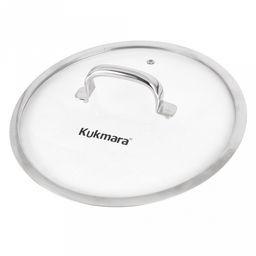 Кастрюля из нержавеющей стали "Leon" 9л, д26см, h25,8см, дно д24,5см, s0,8мм, стеклянная крышка, плоское, утолщенное дно, ТРС (теплораспределительный слой), нержавейка AISI 304 (18/10) (Россия) Подходит для всех видов плит, включая индукционную.