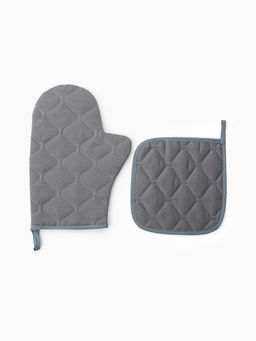 Кухонный набор Этель Forest animals: варежка-прихватка 20?27 см, прихватка 19?19 см