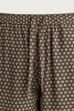 PANTAL?N CINTURA JOGGER ESTAMPADO / Marr?n - Zara фото 8