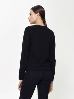 CONTE Ультракомфортный свитшот с металлическим декором LD 887 black