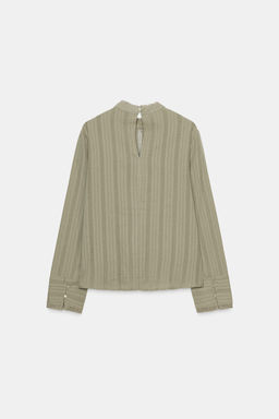 ROMANTIC LACE TRIM SHIRT - Zara фото 6