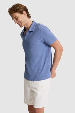 Erkek _ndigo Regular Fit Polo Yaka Ti__rt