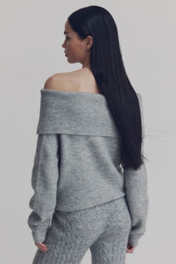 Jersey off-the-shoulder - H&m фото 8