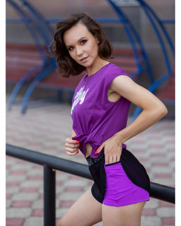 Шорты Double фиолет - Rowan фото 2