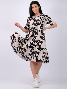 Туника "Касадея" бежевая, трикотаж (М)