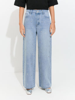 10200440101 Брюки джинсовые жен. Holborn синий - Concept club фото 2