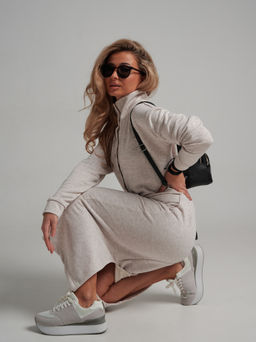 978 Платье "Меланж/капучино"