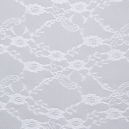 Ткань для рукоделия гипюр мелкие цветы, ширина 160 см, белая