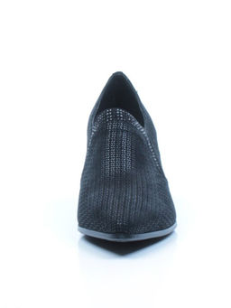 03-6247-T1 BLACK Полуботинки женские (велюр, натуральная кожа)