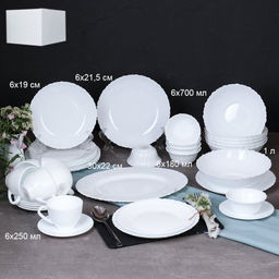 Столовый набор 38 предметов А / 38/7585784120/GB220-55/XN (WHITE) /уп 2/ - Галеонтрейд фото 2