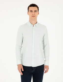 Ye_il Slim Fit Uzun Kollu G_mlek