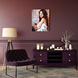 ФРЕЯ PNB/PL-159 Набор для раскрашивания по номерам 50 х 40 см Задумчивая девушка  фото 4